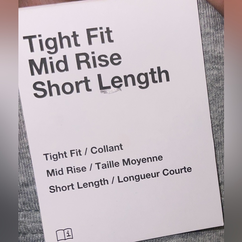 Nike Tight fit Mid rise Short length Women's Heather Gray Biker Shorts Size S - Picture 5 of 11